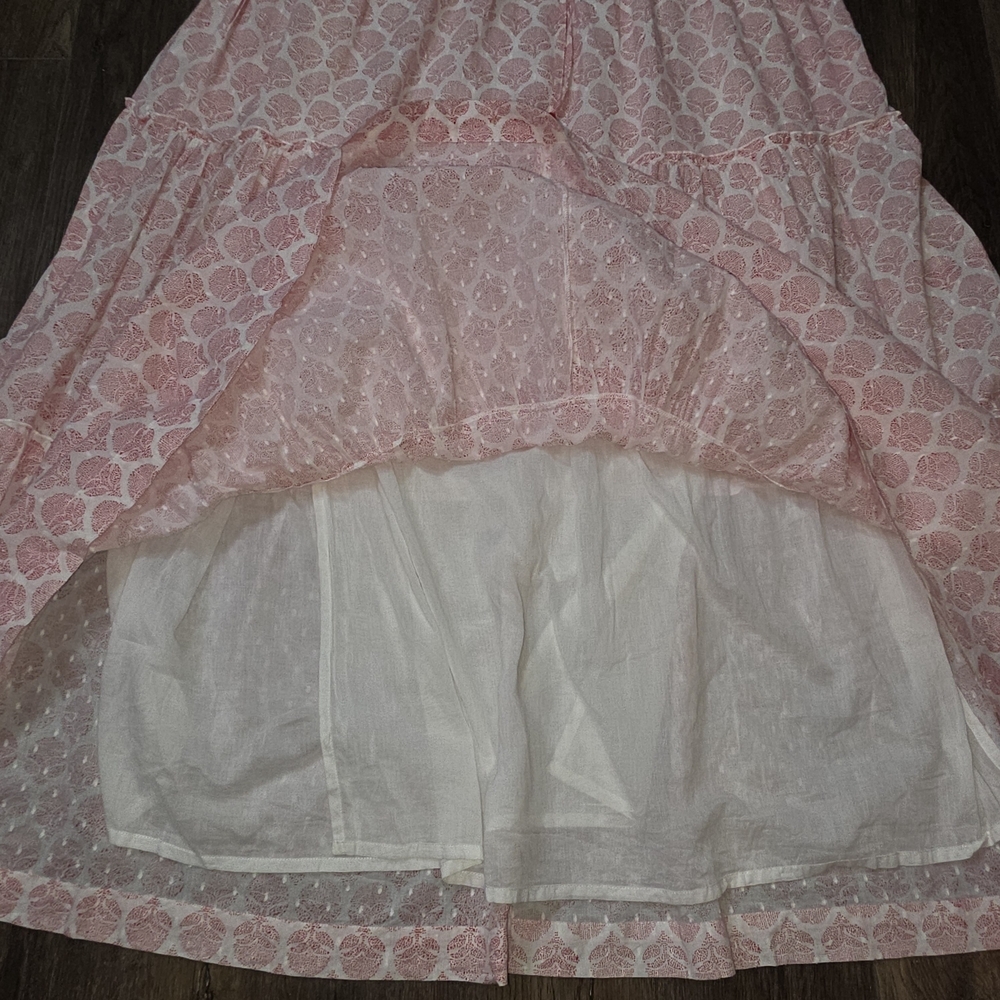 Roller Rabbit Pink Block Print Boho Maxi Dress Xx… - image 7